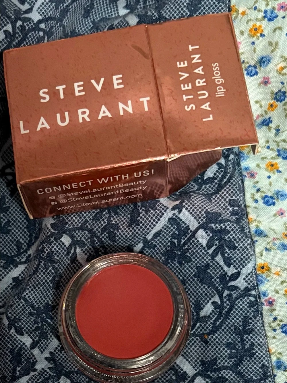Steve Laurant Lip Gloss DUSTY ROSE 0.12 oz Full Size Brand New In Box